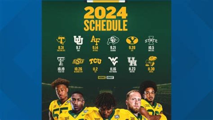 2023 Baylor Football Schedule | College Football Network