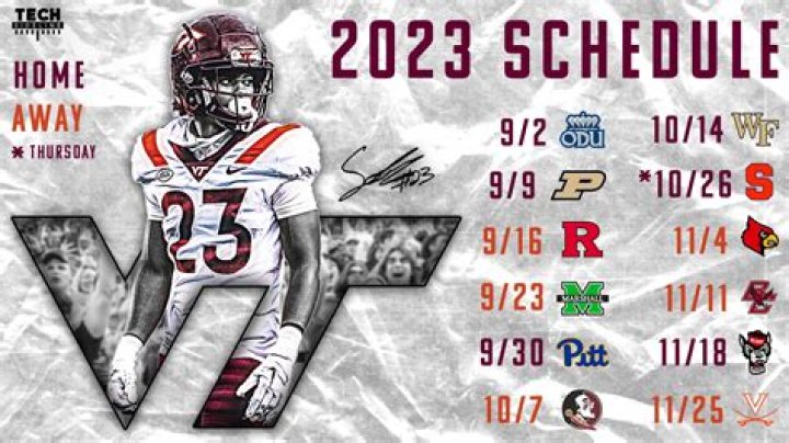 2023 Virginia Tech Football Schedule