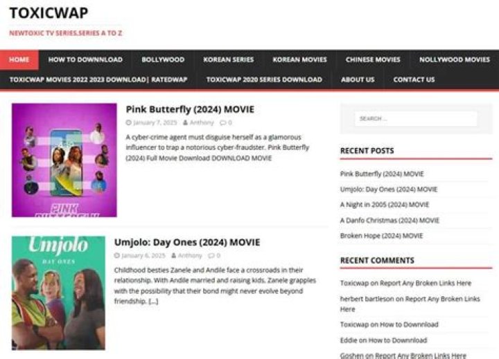 Download List of Latest Toxicwap.com Movies & Series (2024)