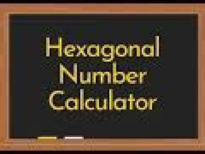 Hexagonal Number Calculator