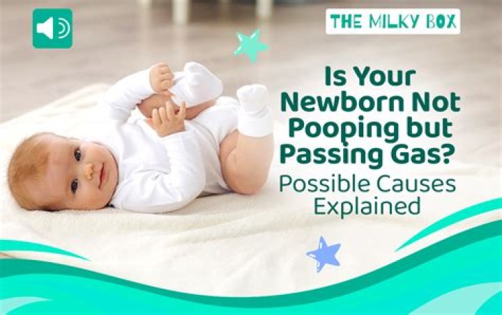Is the Newborn not pooping but passing gas? Discover causes and remedy
