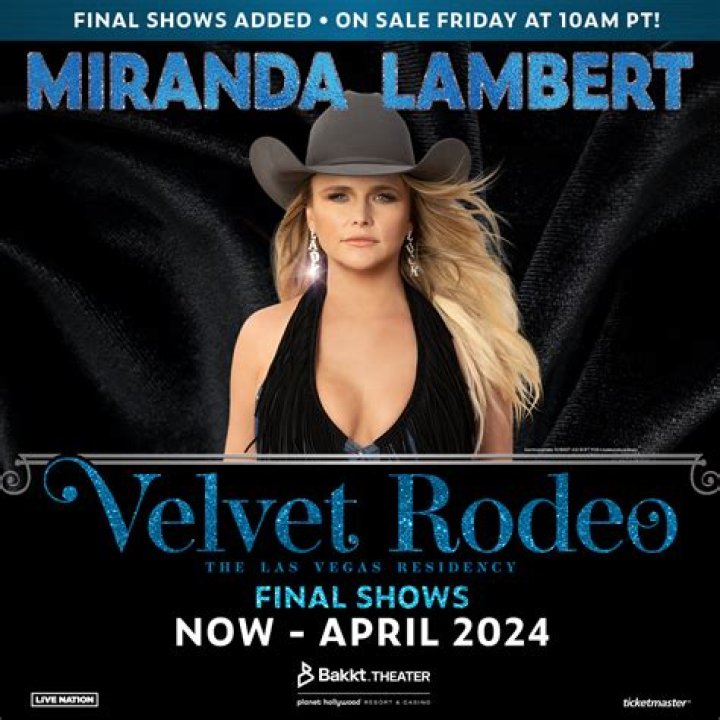 Miranda Lambert Announces Final Nine Dates For Las Vegas Residency – Celeb Secrets Country