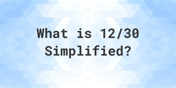Simplify 12./30 and 3/8