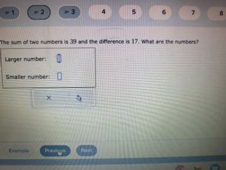 sum of two numbers is 9 and the difference of 2 numbers is 17