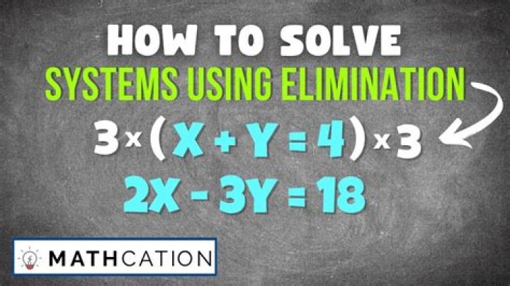 Use Elimination to solve x