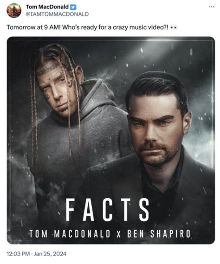 
Why Do We Need More Of Tom MacDonald Plus Ben Shapiro Anti-Woke Rap Songs?
